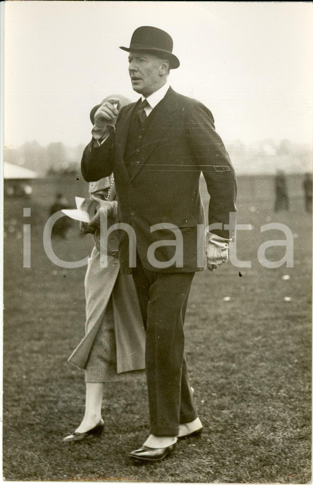 Fotografia d epoca originale 1930 ca LONDON Hugh GROSVENOR Duke WESTMINSTER contributes to rehousing MILLBANK 1