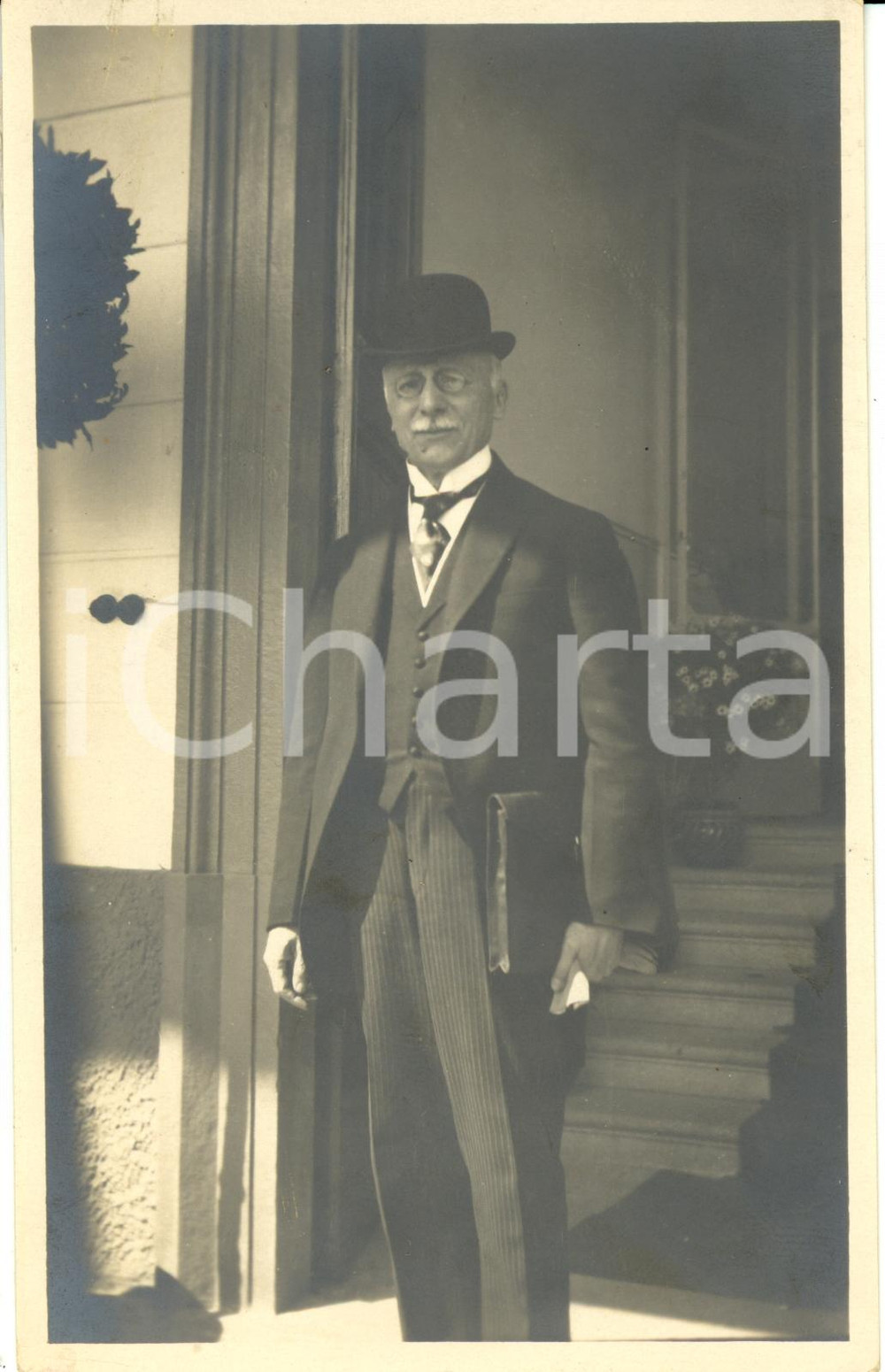Fotografia d epoca originale 1920 PALLANZA VB Ante TRUMBIC delegato YUGOSLAVIA accordi questione ADRIATICA 1