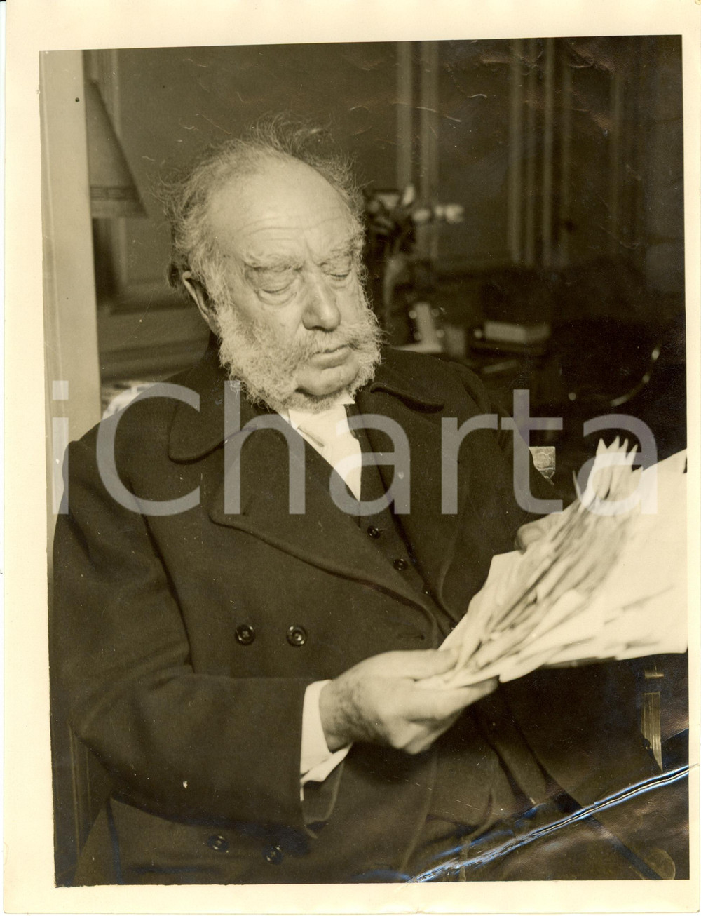 Fotografia d epoca originale 1925 ca LONDON Sir Alfred YARROW founder of YARROW SHIPBUILDERS Photograph 1