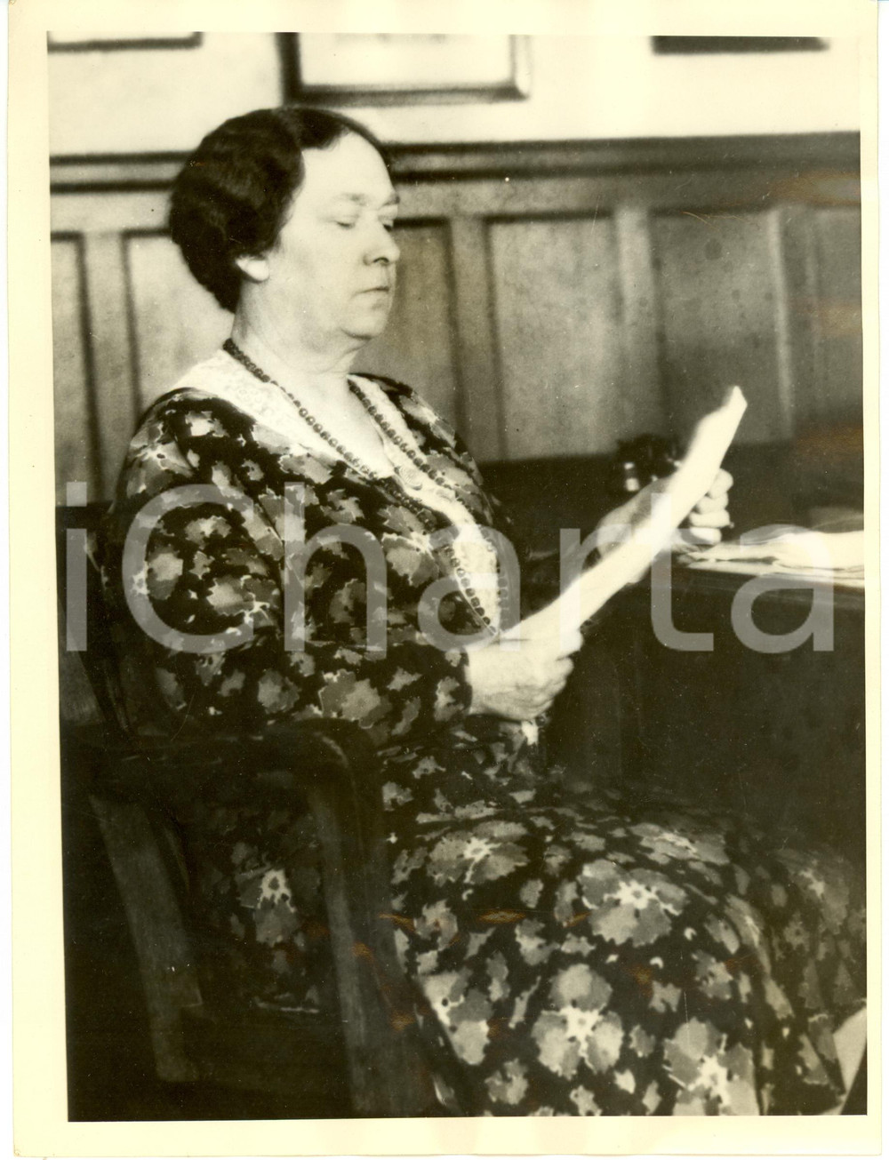Fotografia d epoca originale 1931 BOSTON Anna TILLINGHAST Immigration Commissioner threatened Photo 1 1