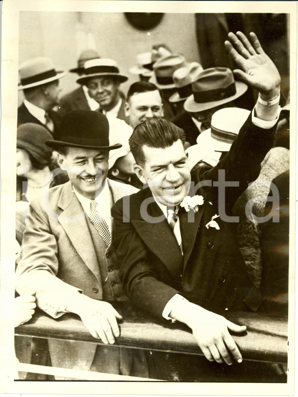 Fotografia d epoca originale 1928 FRISCO CITY USA James WARNER Harry LYON transpacific fliers SOUTHERN CROSS 1