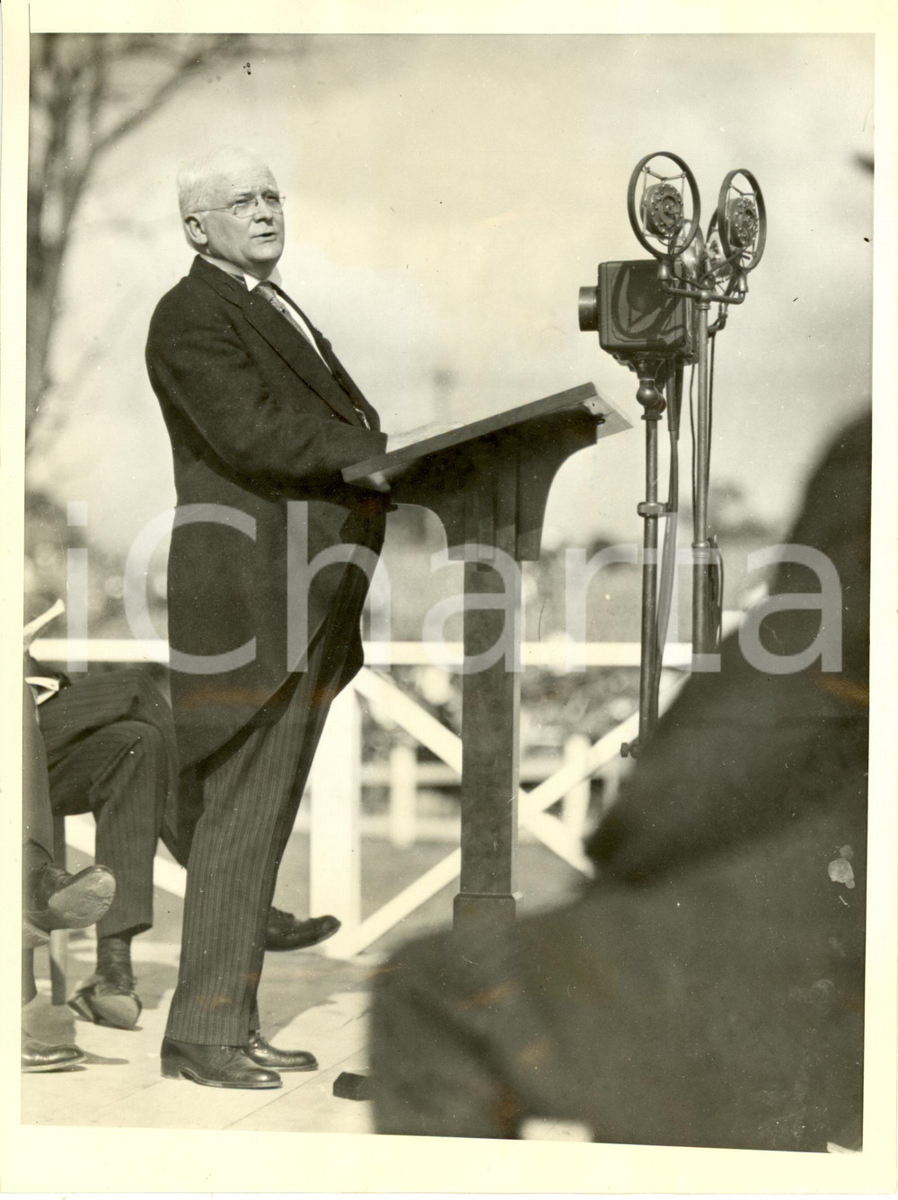 Fotografia d epoca originale 1931 YORKTOWN John GARLAND POLLARD governatore VIRGINIA 150° Indipendenza 1