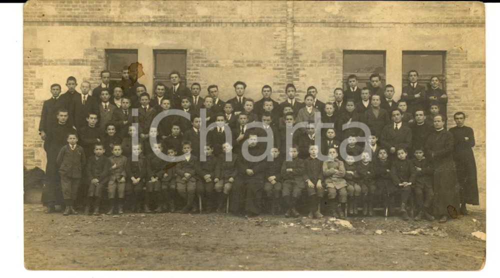 Fotografia d epoca originale 1922 ALBA CN Alunni SCUOLA TIPOGRAFICA EDITRICE Edizioni SAN PAOLO Foto RARA 1