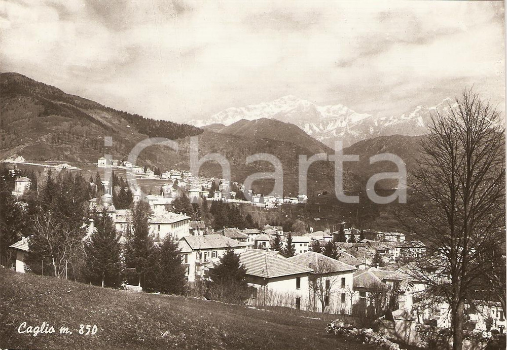Cartolina originale da collezione 1950 circa CAGLIO CO Scorcio panoramico del paese Cartolina FG NV 1