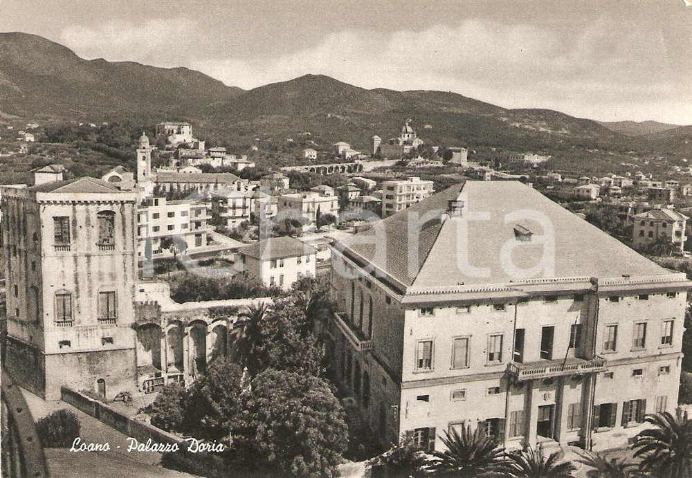 Cartolina originale da collezione 1940 ca LOANO SV Panorama PALAZZO DORIA Riviera delle Palme Cartolina FG NV 1