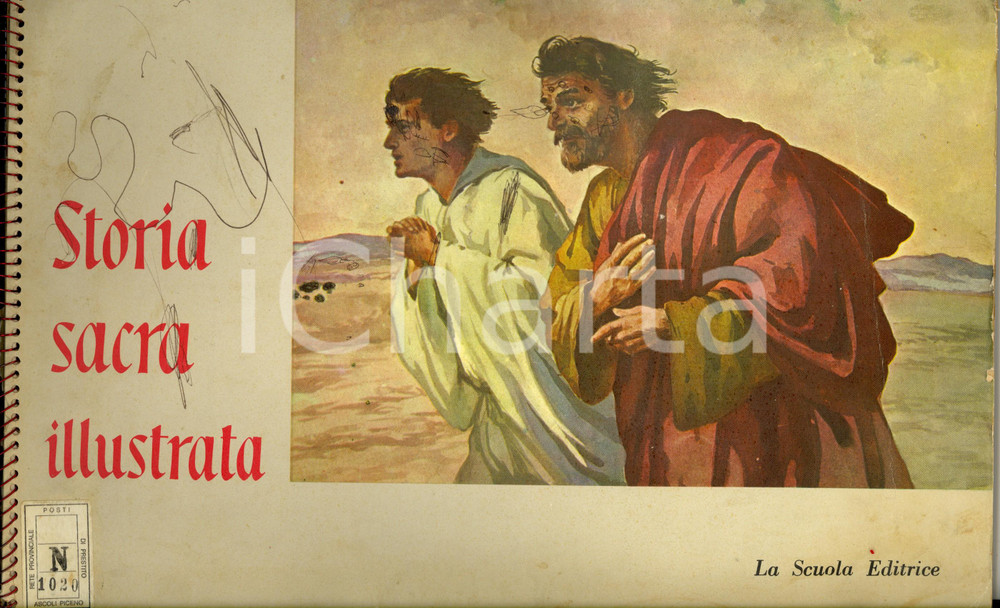 Oggetto da collezione cartaceo 1958 STORIA SACRA ILLUSTRATA Album figurine completo 90% La Scuola Editrice 1