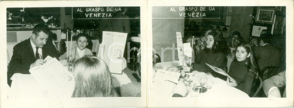 Materiale pubblicitario d’epoca 1970 ca VENEZIA Ristorante AL GRASPO DE UA Portafiammiferi pubblicitario 1