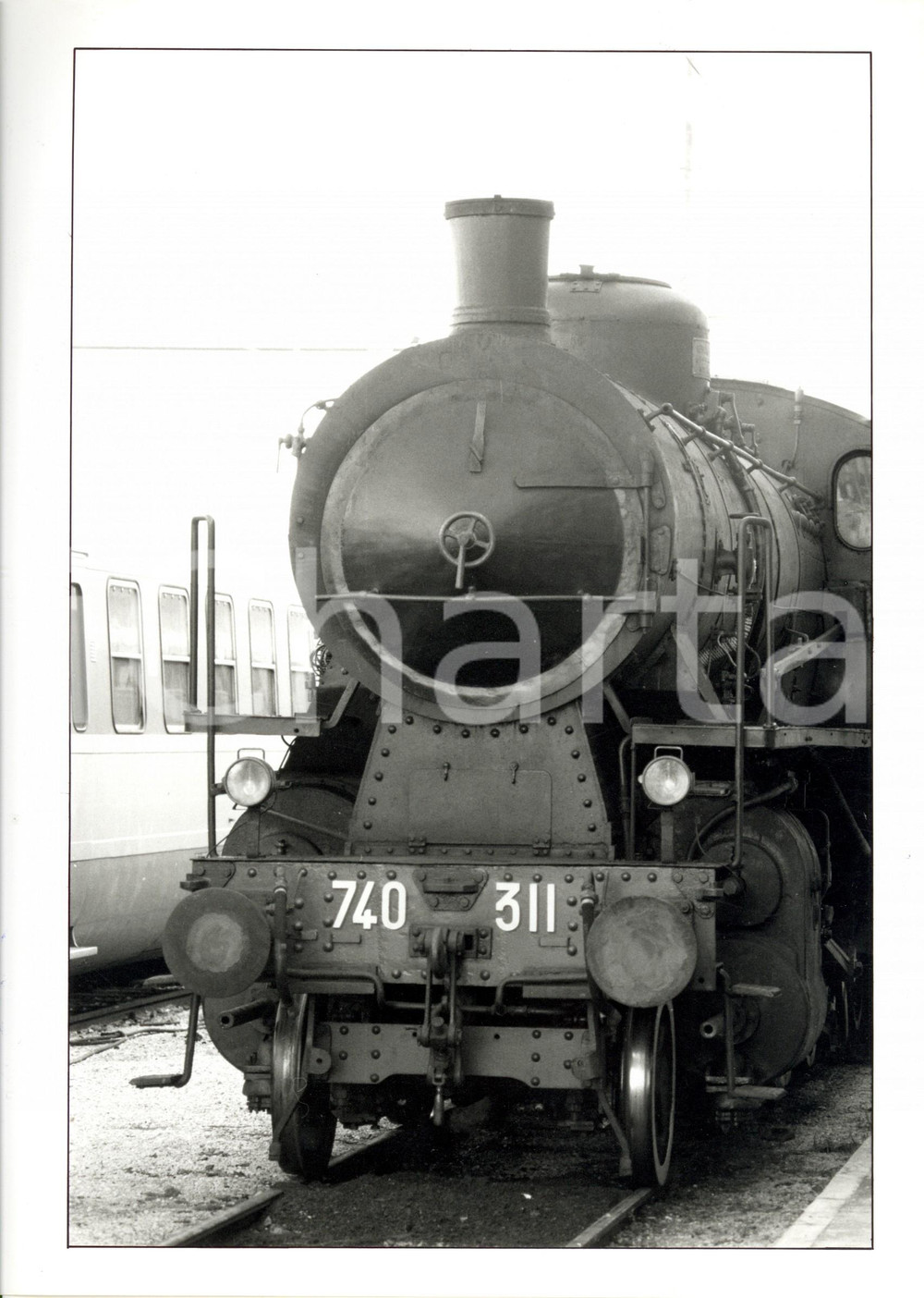 Fotografia d epoca originale 1992 MILANO SAN ROCCO Deposito locomotive Treno 740 311 Fotografia 1