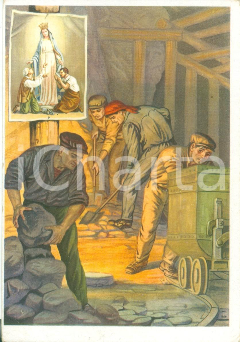 Cartolina originale da collezione 1965 ca DUBINO SO Ricovero Madonna del lavoro a NUOVA OLONIO Illustrata FG NV 1