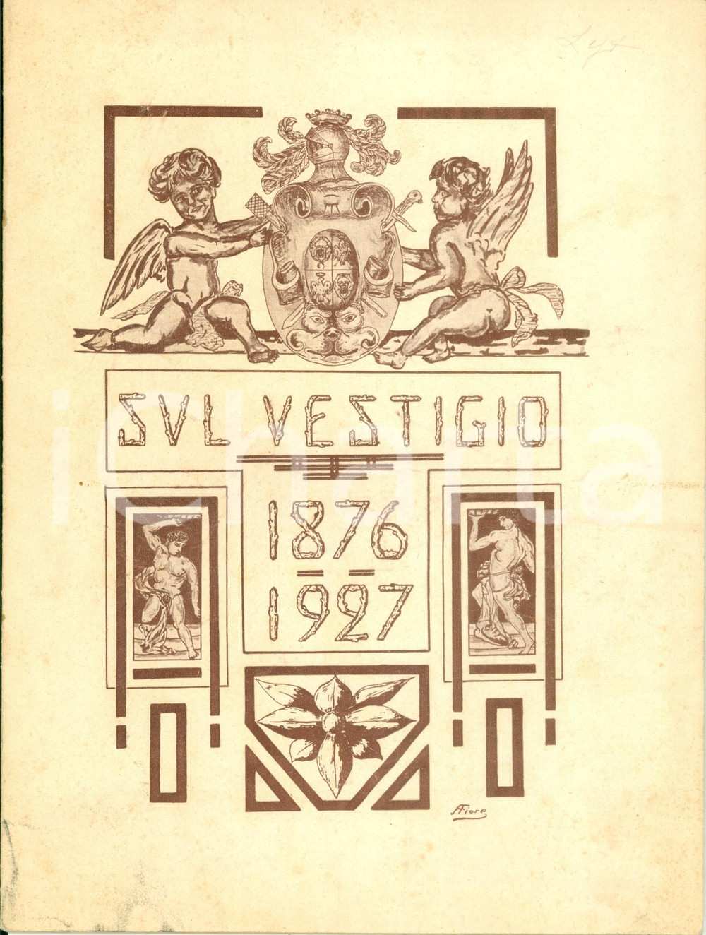 Libro, pubblicazione d epoca 1927 REANO TO Omaggio dei Reanesi a Maria Vittoria DAL POZZO DELLA CISTERNA 1