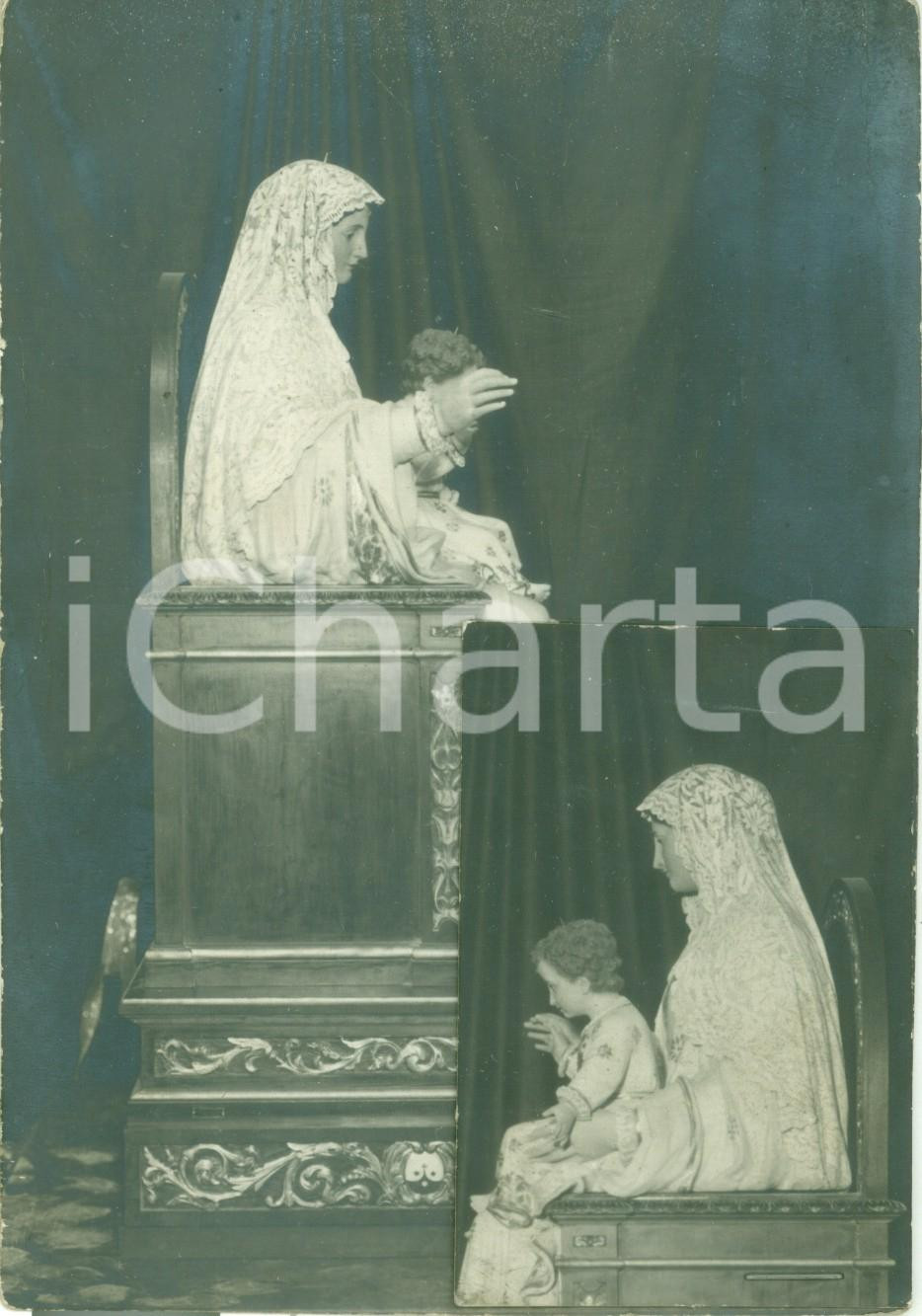Fotografia d epoca originale 1925 ca HAIFA Madonna del Monte Carmelo a Monastero STELLA MARIS in restauro 1