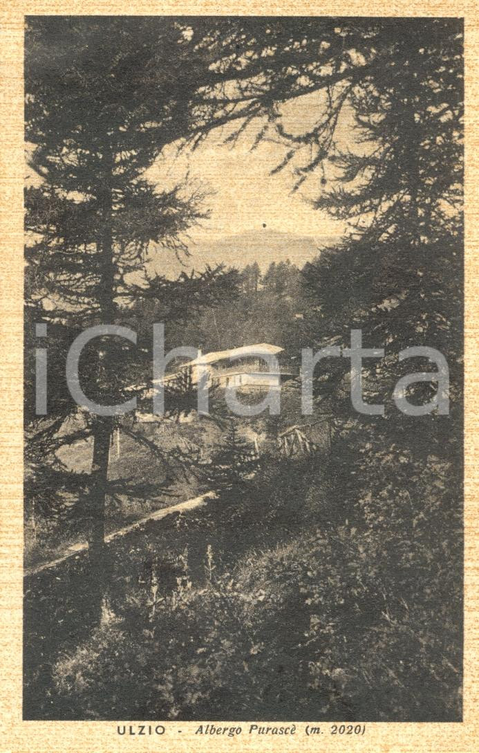 Cartolina originale da collezione 1941 ULZIO TO Panorama con ALBERGO PURASCE  Cartolina postale FP NV 1