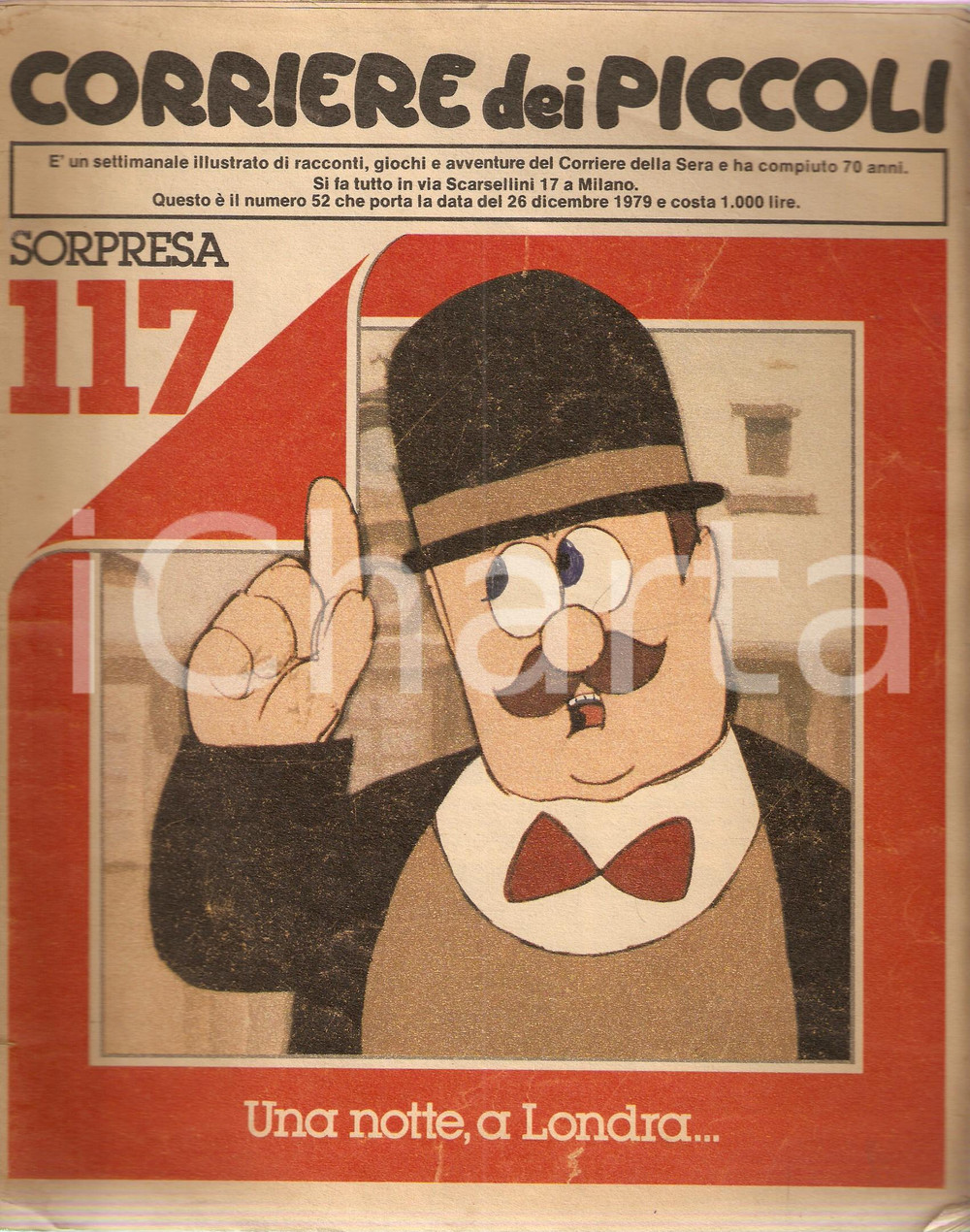 Giornale, rivista storica 1979 CORRIERE DEI PICCOLI 52 Agaton SAX con calendario 1980 Rivista a fumetti 1