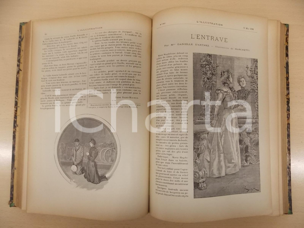 Libro, pubblicazione d epoca 1896  1989 L ILLUSTRATION Romans Mariannic Lys Sauvage AndrÃ© THEURIET 1