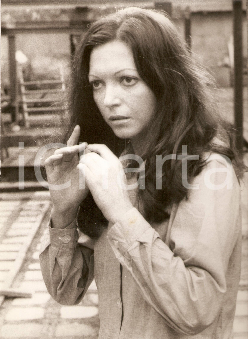 Fotografia d epoca originale 1970 circa MILANO ? Bedy MORATTI Ritratto Fotografia 1