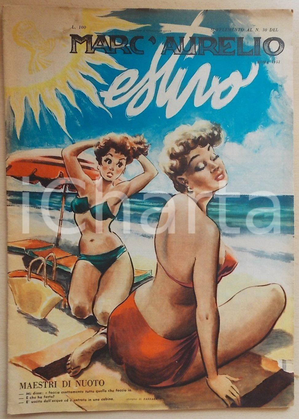 Giornale, rivista storica 1952 MARC AURELIO ESTIVO Supplemento al n.30 Rivista ILLUSTRATA 1