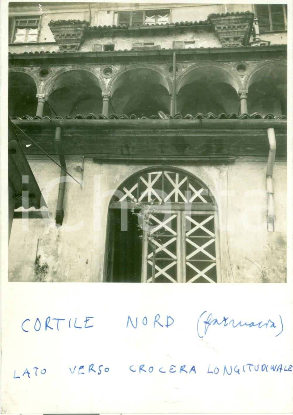 Fotografia d epoca originale 1940 MILANO Cortile nord dell OSPEDALE MAGGIORE prima dei restauri Fotografia 1