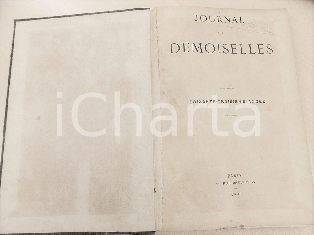 Libro, pubblicazione d epoca 1895 JOURNAL DES DEMOISELLES Annata completa rilegata in volume 1