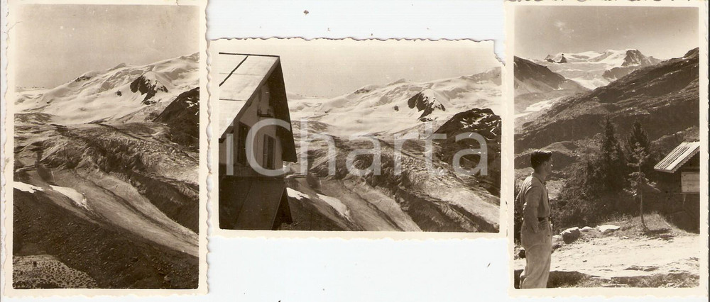 Fotografia d epoca originale 1951 SANTA CATERINA VALFURVA SO Catena delle Tredici Cime Lotto 3 Foto 9x6 1