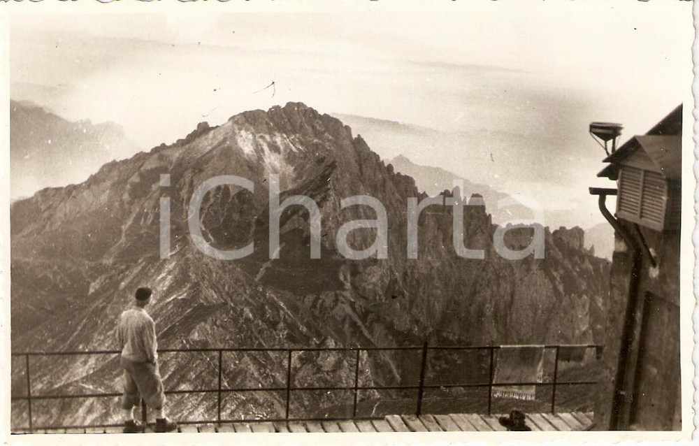 Fotografia d epoca originale 1948 VALSASSINA LC Grigna meridionale vista da Rifugio BRIOSCHI Foto 1