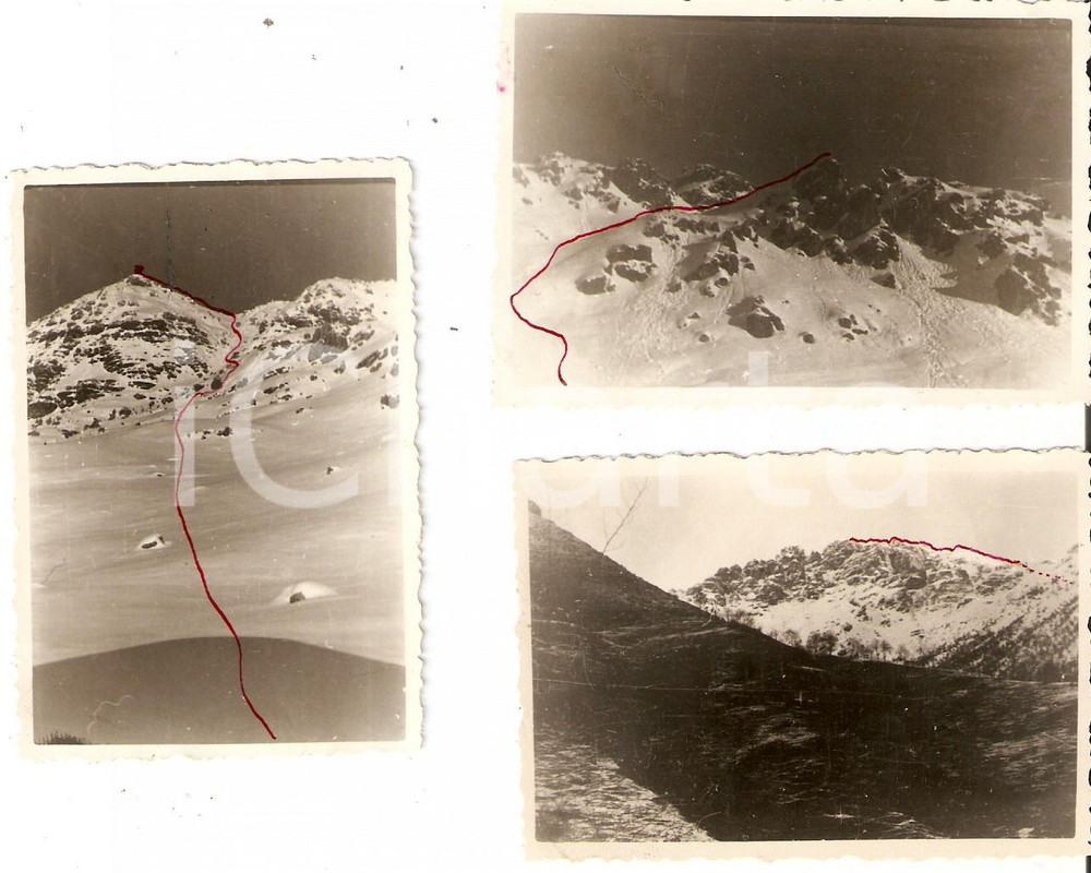 Fotografia d epoca originale 1946 VALSASSINA LC Monte ZUCCONE CAMPELLI Lotto 3 Fotografie 9x6 1