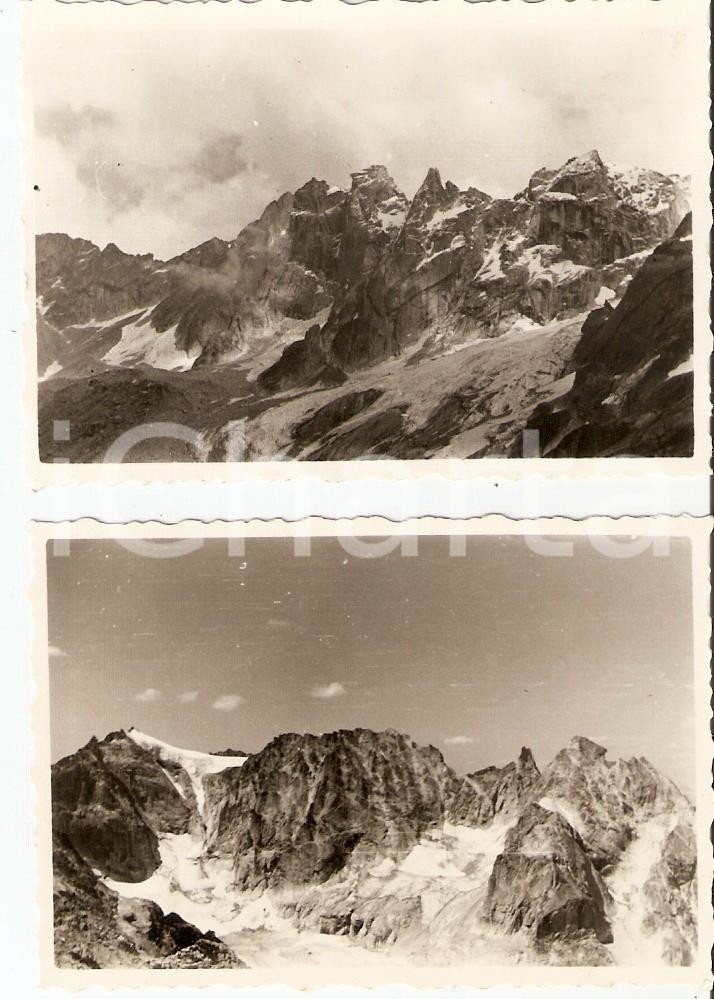 Fotografia d epoca originale 1947 VAL MASINO SO Panorama GRUPPO DELLE SCIORE Lotto 2 Fotografie 9x6 1