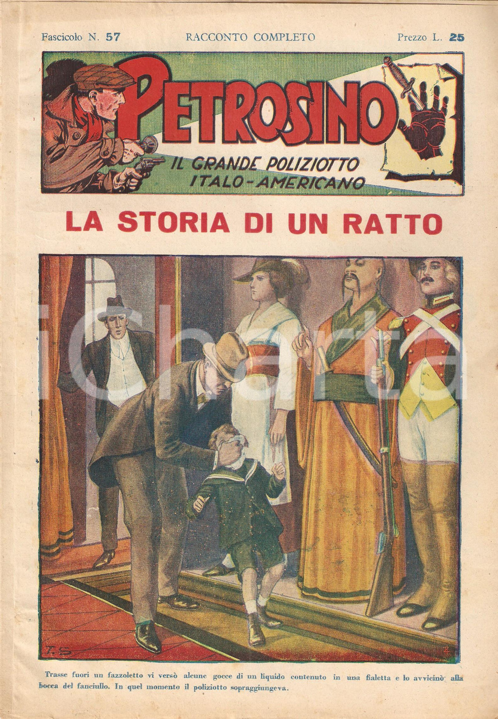 Giornale, rivista storica 1948 POLIZIESCO Giuseppe PETROSINO  La storia di un ratto Fascicolo 57 1