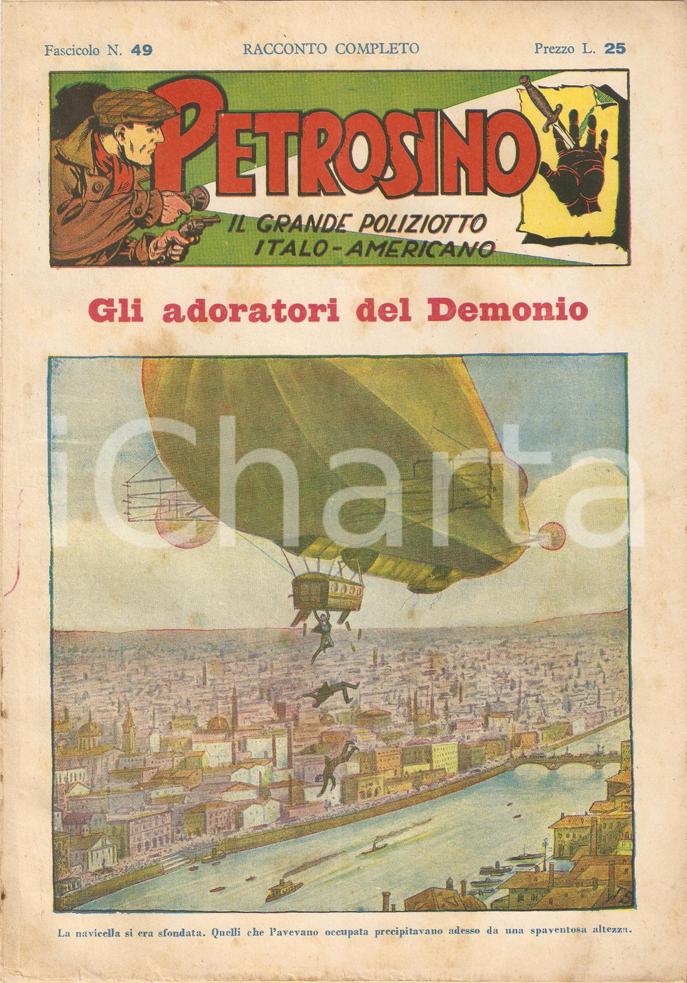Giornale, rivista storica 1948 POLIZIESCO Giuseppe PETROSINO  Adoratori del Demonio Fascicolo 49 1