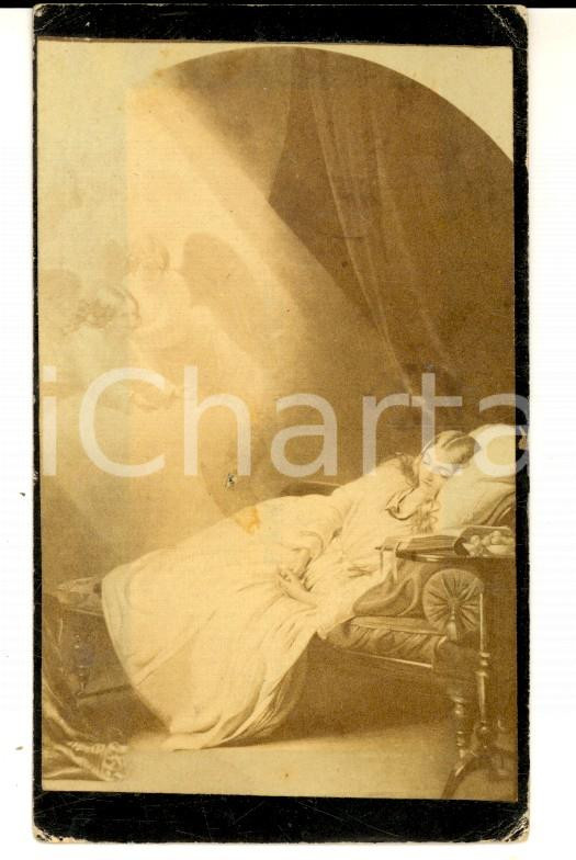 Oggetto da collezione cartaceo 1888 MILANO Santino per Ambrogio BALOSSI MERLO con fotografia di dipinto 1