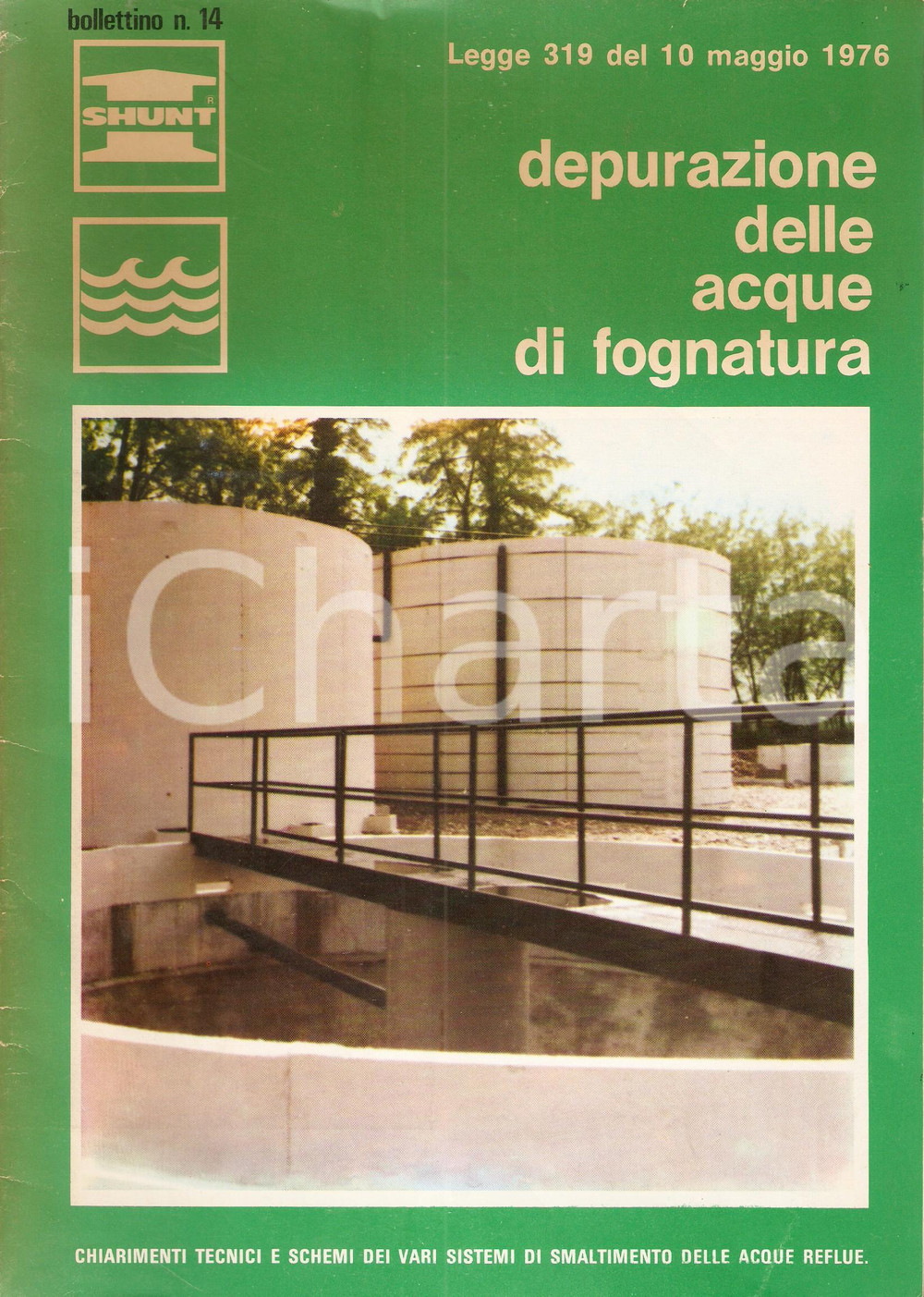 Giornale, rivista storica 1976 CAPONAGO MI SHUNT Italiana Depurazione acque fognatura Bollettino n.16 1