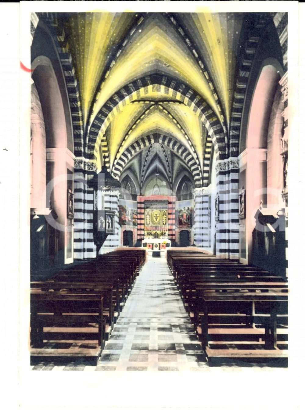 Fotografia d epoca originale 1950 CASTEL SANT ELIA Santuario MARIA SS. AD RUPES Foto seriale COLORATA A MANO 1