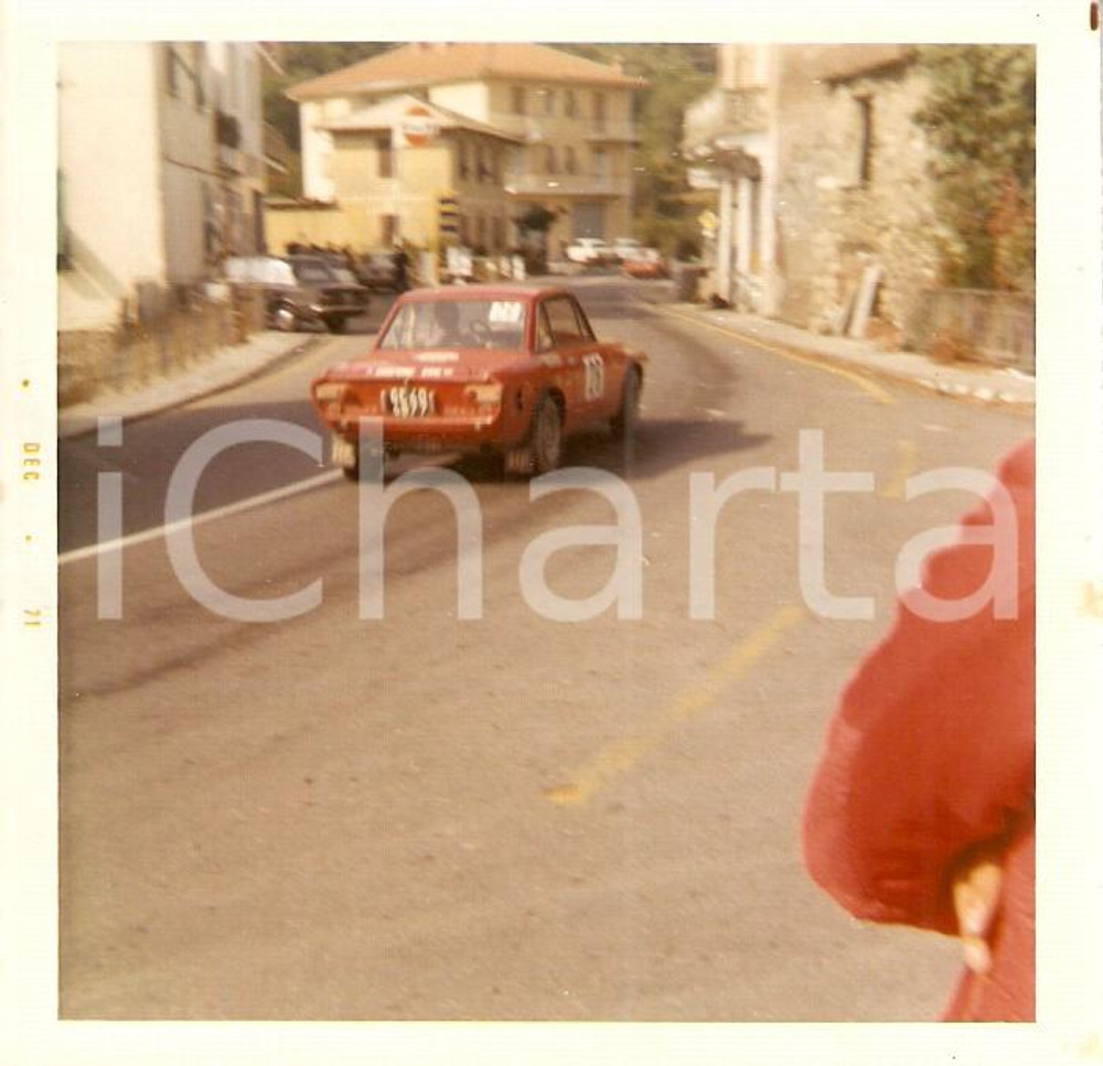 Fotografia d epoca originale 1971 RIVANAZZANO TERME PV Rally Club OltrepÃ² Auto in corsa Fotografia 1