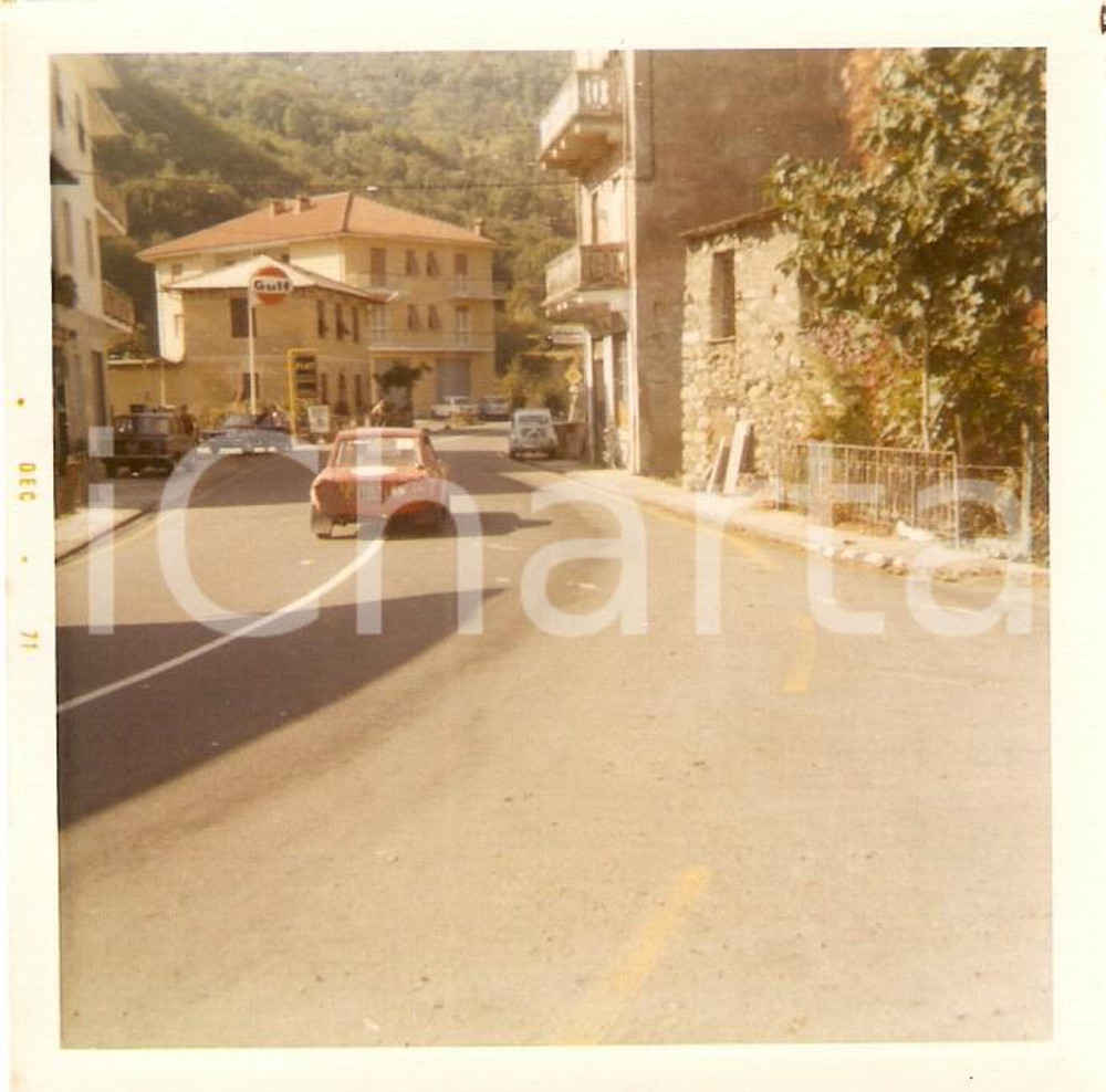 Fotografia d epoca originale 1971 RIVANAZZANO TERME PV Rally Club OltrepÃ² Auto in corsa Fotografia 1