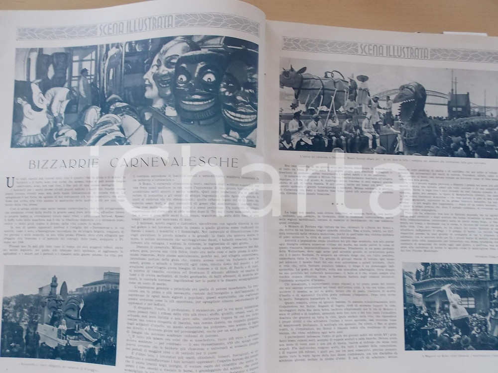 Giornale, rivista storica 1936 SCENA ILLUSTRATA Rivista settimanale  Annata completa VOLUME RILEGATO 1