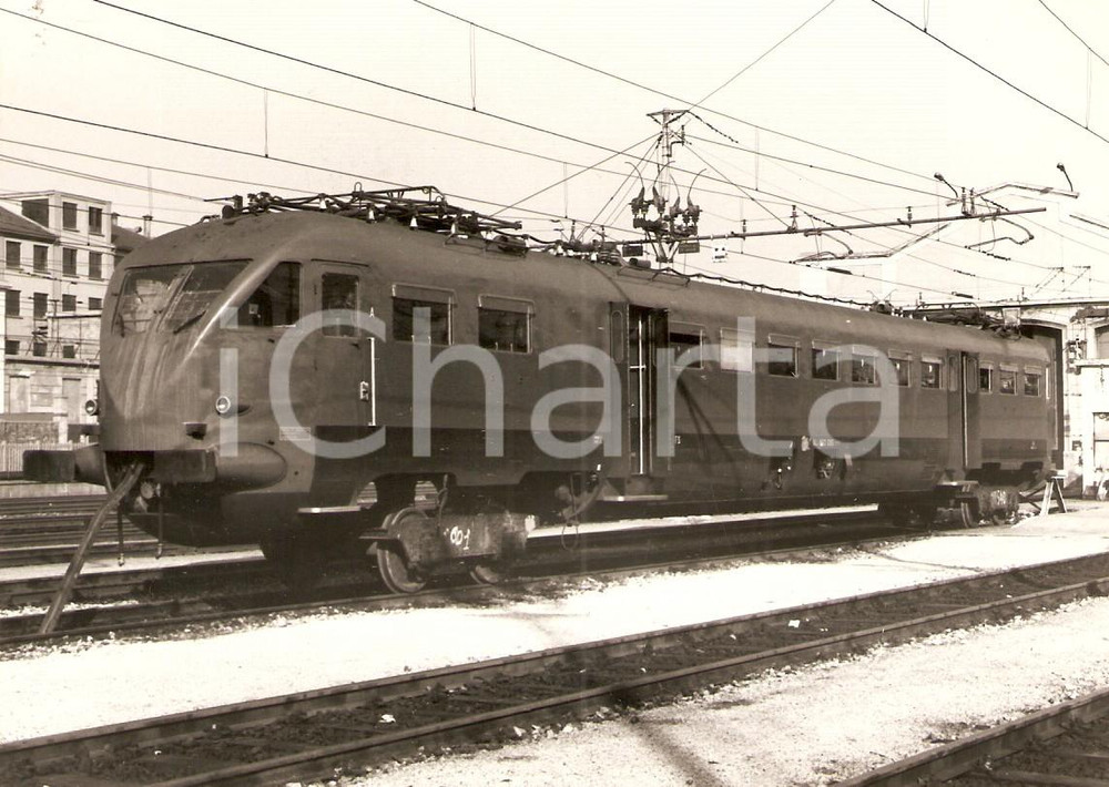 Fotografia d epoca originale 1975 ca FF.SS. Ferrovie dello stato Locomotiva Ale 883005 Fotografia 1