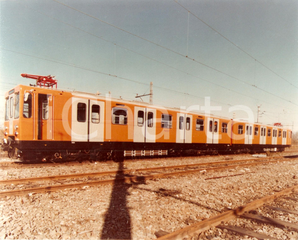 Fotografia d epoca originale 1980 ca BREDA Costruzioni Ferroviarie Treno MA001 Fotografia 1