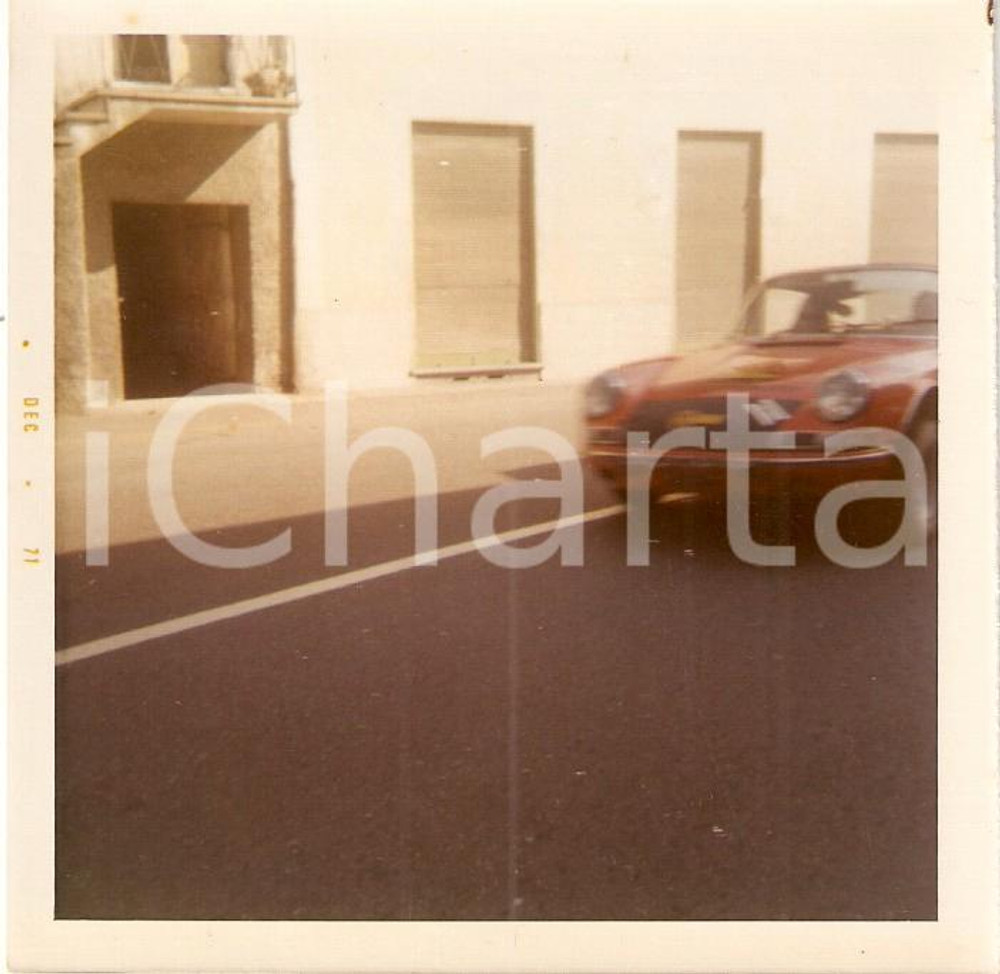 Fotografia d epoca originale 1971 RIVANAZZANO TERME PV Rally PORSCHE 911 in corsa Fotografia 1