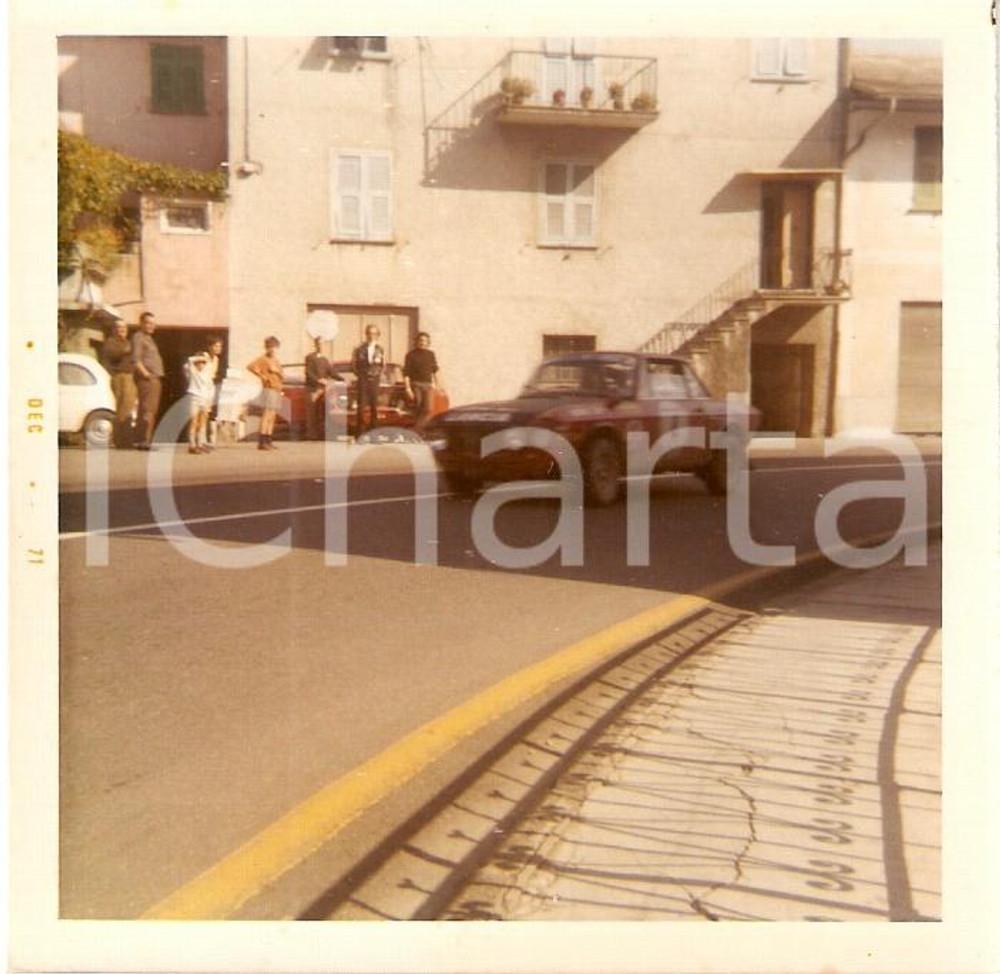 Fotografia d epoca originale 1971 RIVANAZZANO TERME PV Rally LANCIA FULVIA CoupÃ© 1.6 HF in corsa Foto 1