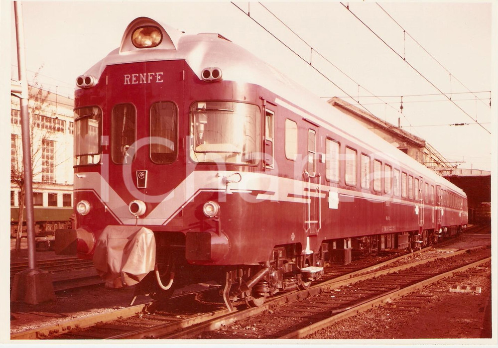Fotografia d epoca originale 1970 ca ESPANA  RENFE Electro tren 3000 volt 1200 kws Fotografia 1