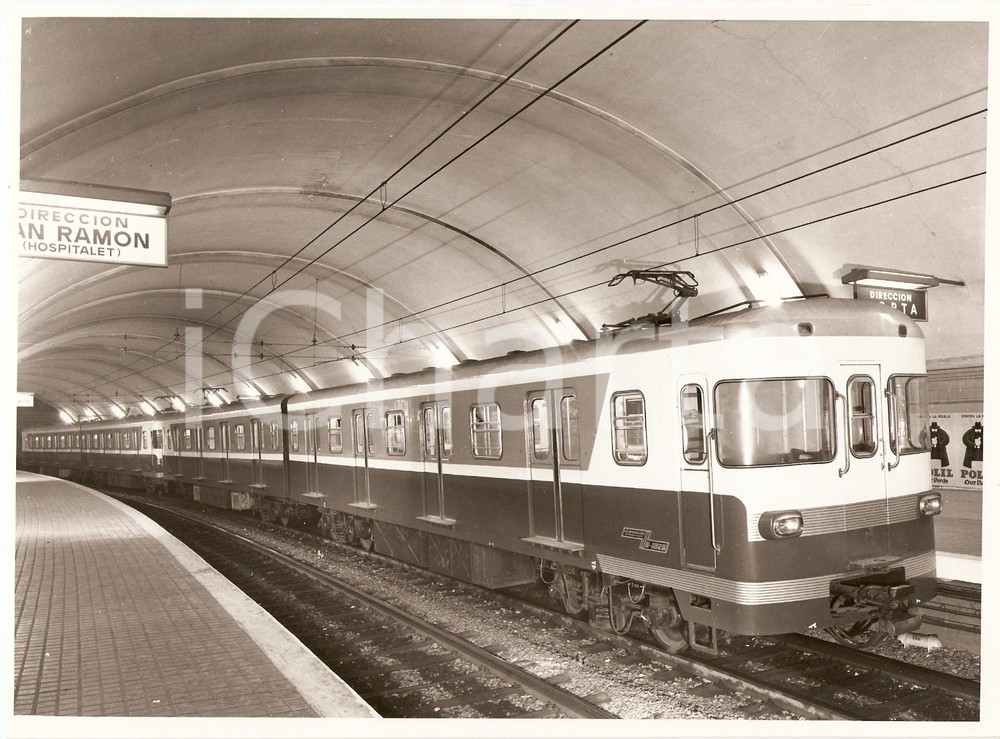 Fotografia d epoca originale 1970 ca BARCELLONA Metropolitana SAN RAMON Collblanc Fotografia 1