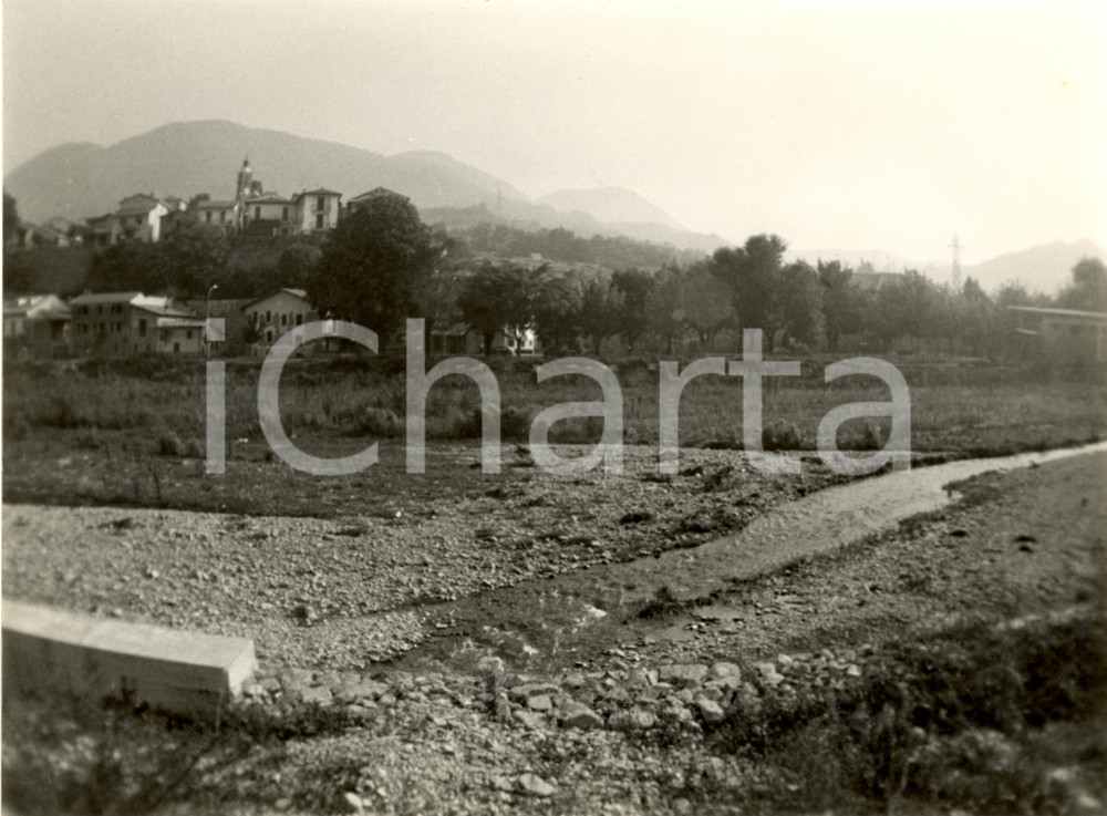 Fotografia d epoca originale 1982 BAGNARIA PV Torrente STAFFORA  Alveo con materiale litoide da rimuovere 1