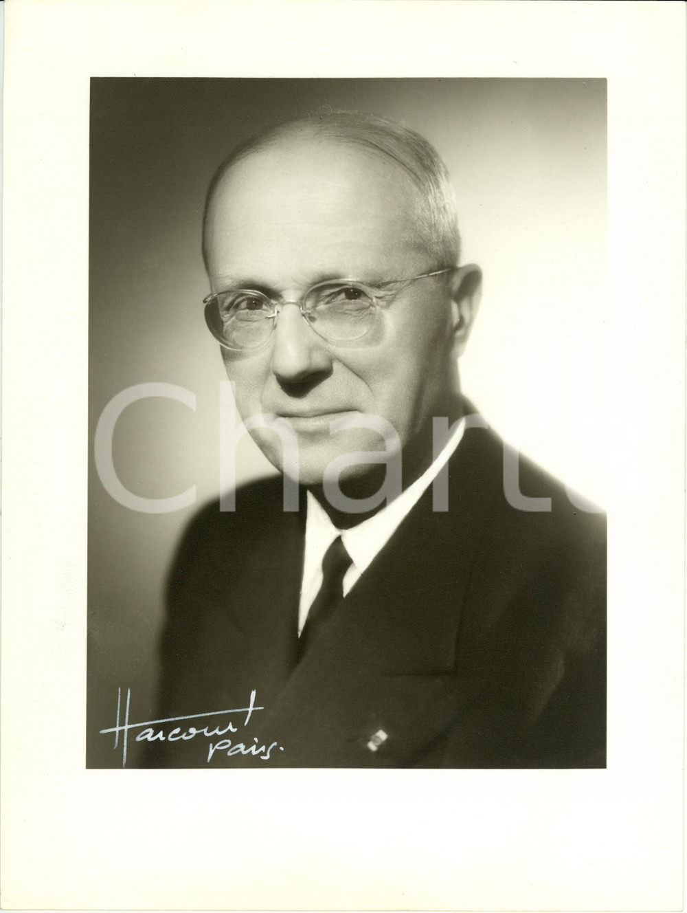 Fotografia d epoca originale 1950 ca FRANCIA Georges PORTMANN Medico Otorinolaringoiatra e Senatore Foto 1