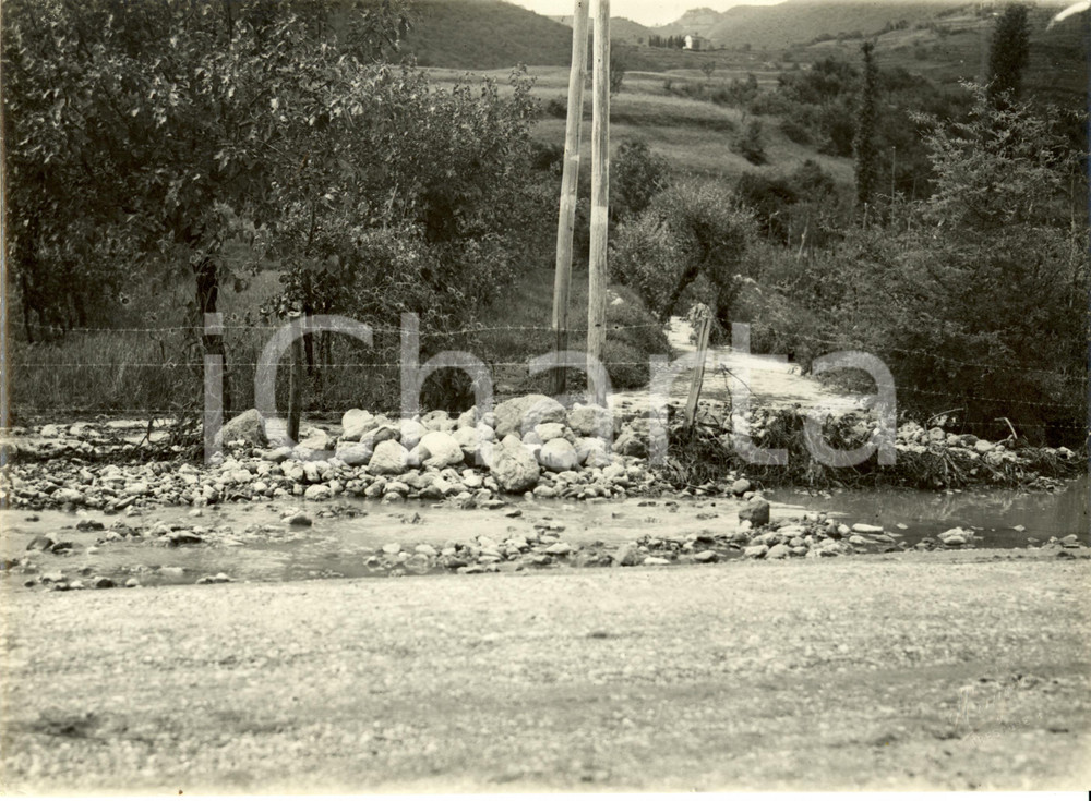 Fotografia d epoca originale 1935 ca TRESCORE BALNEARIO BG Campagna su Strada Statale 42 TONALEMENDOLA Foto 1