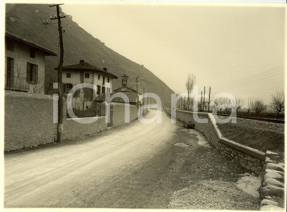 1932 BERGAMO Strada Statale n°42 del TONALE e della MENDOLA Centro abitato *Foto