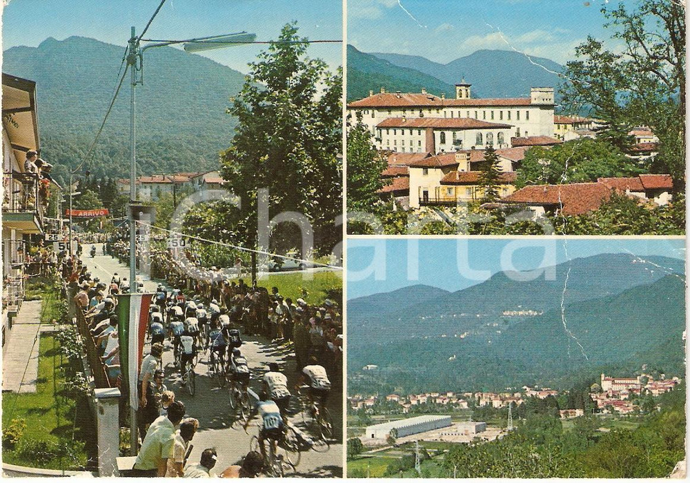 Cartolina originale da collezione 1965 ca CUVIO Ciclismo TRE VALLI VARESINE Premio Fratelli MASCIONI DANNEGGIATA 1