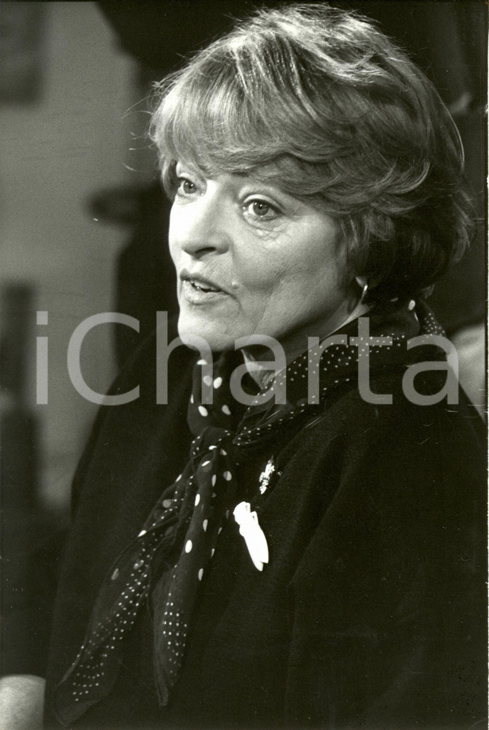 Fotografia d epoca originale 1989 FRANCE GeneviÃ¨ve DORMANN invitÃ© Ã©mission APOSTROPHES Photographie 1