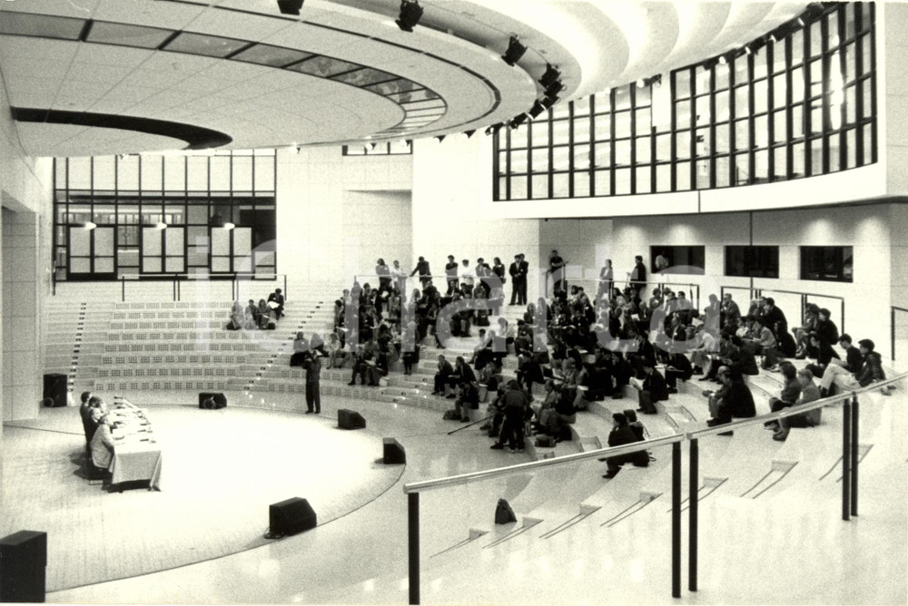 Fotografia d epoca originale 1989 PARIGI F Opera BASTILLE  Conferenza Stampa di presentazione Fotografia 1