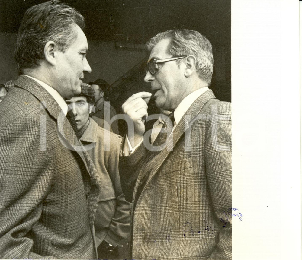 Fotografia d epoca originale 1981 ESCHAU F Jacques CHARTRON manifestazione agricoltori ALSAZIA Fotografia 1