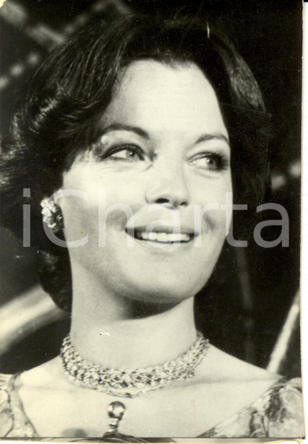Fotografia d epoca originale 1970 ca FRANCE? Romy SCHNEIDER Attrice Prinicipessa SISSI Fotografia 6 x 9 cm 1