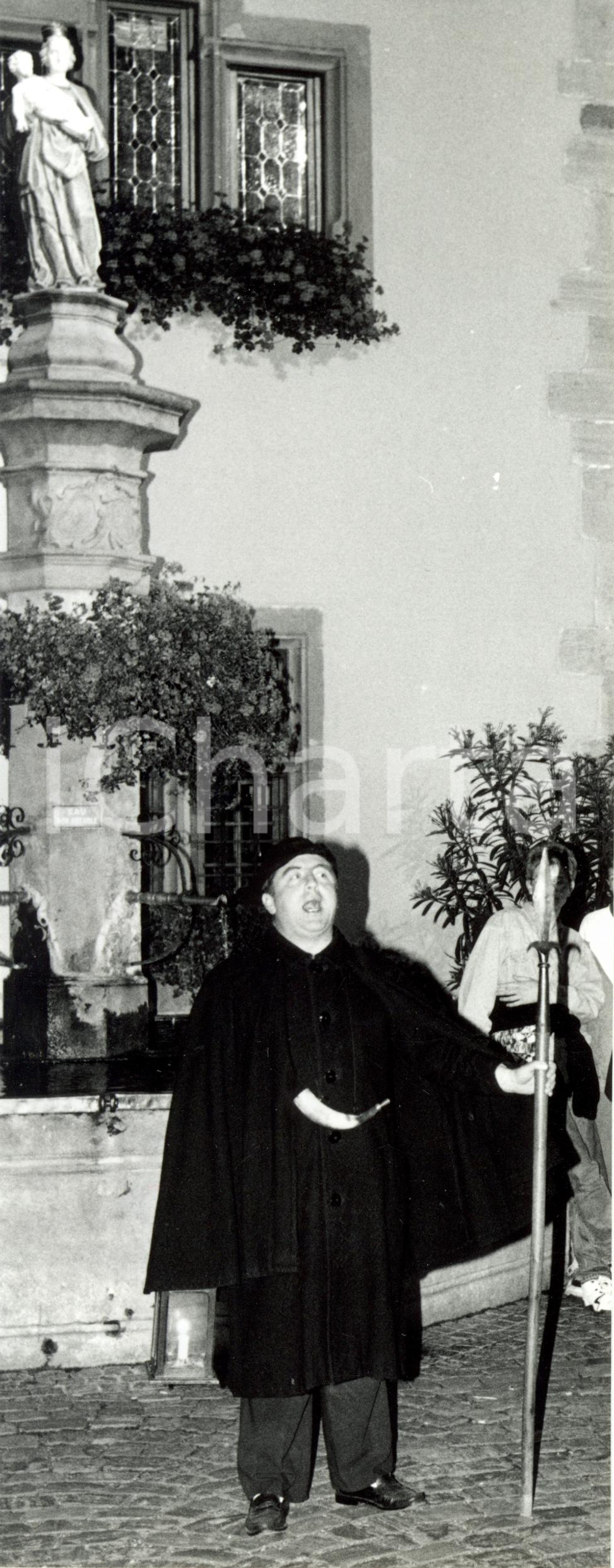 Fotografia d epoca originale 1983 TURCKHEIM F VEILLEUR DE NUIT cÃ©lÃ¨bre 25 anniversaire profession Photo 1